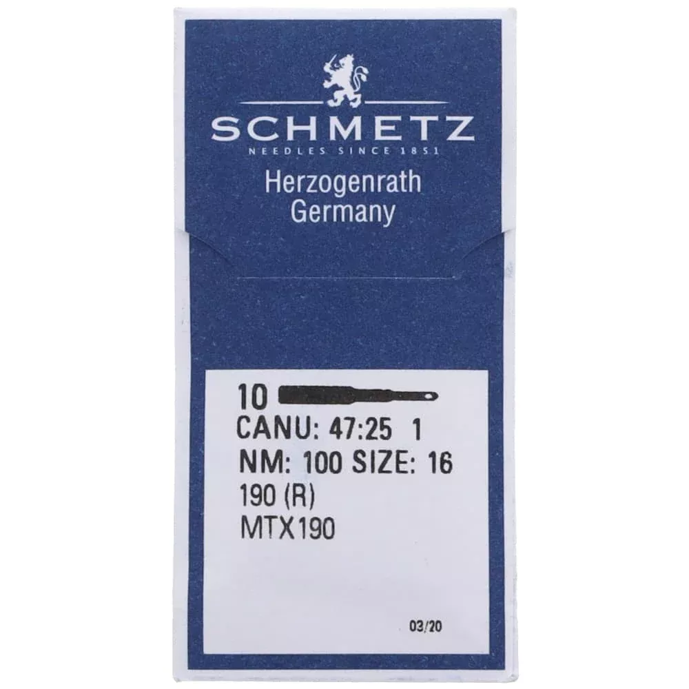 (10pk) 190 (R) Industrial Needles, Schmetz